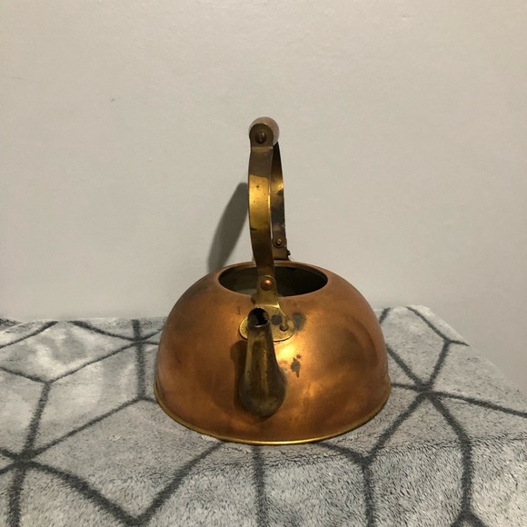 Copper Kettle with Wooden Handle S - Picture 4 of 6